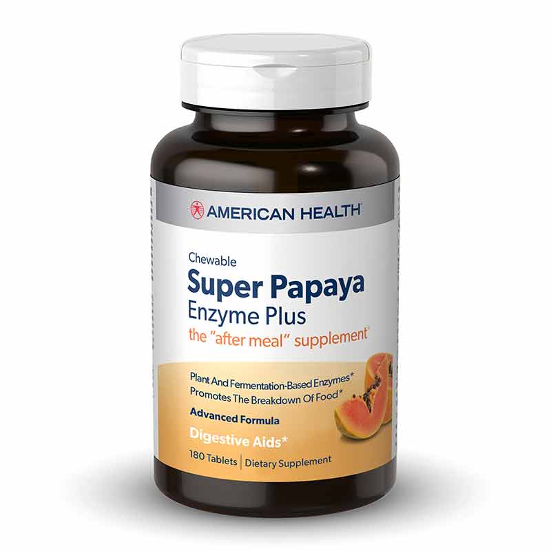 Chewable Super Papaya Enzyme Plus, American Health